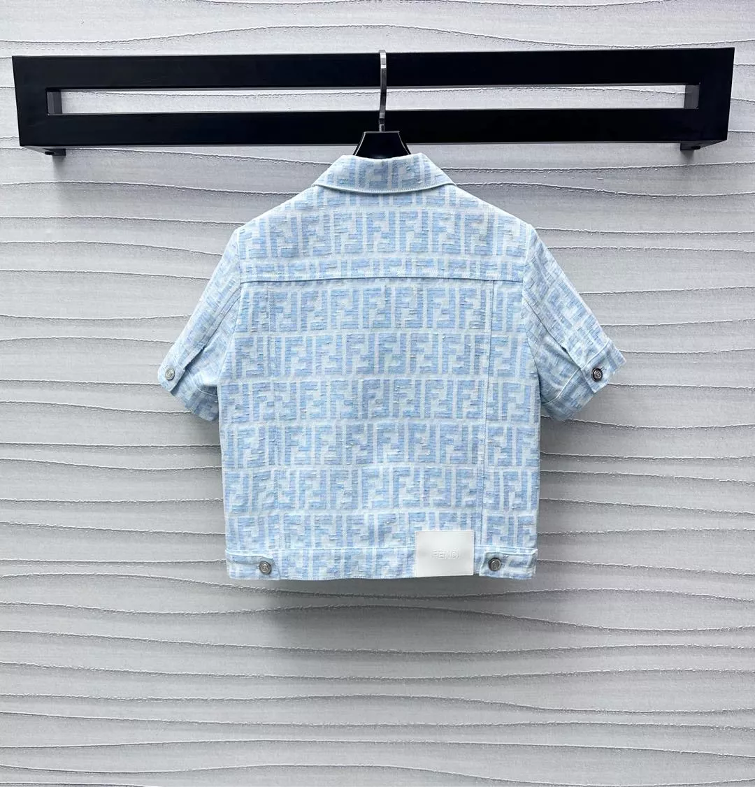 Breathable 533 Fendi Tracksuits Short Sleeved For Women