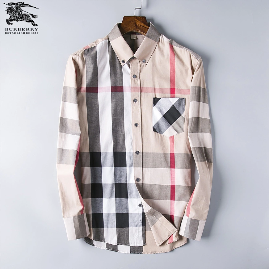 Breathable 551 Burberry Shirts Long Sleeved For Men