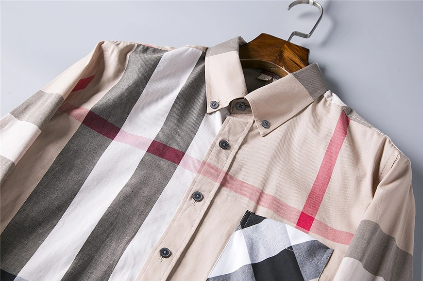 Breathable 551 Burberry Shirts Long Sleeved For Men