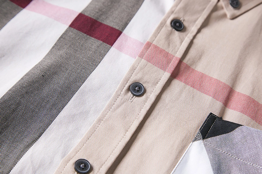 Breathable 551 Burberry Shirts Long Sleeved For Men
