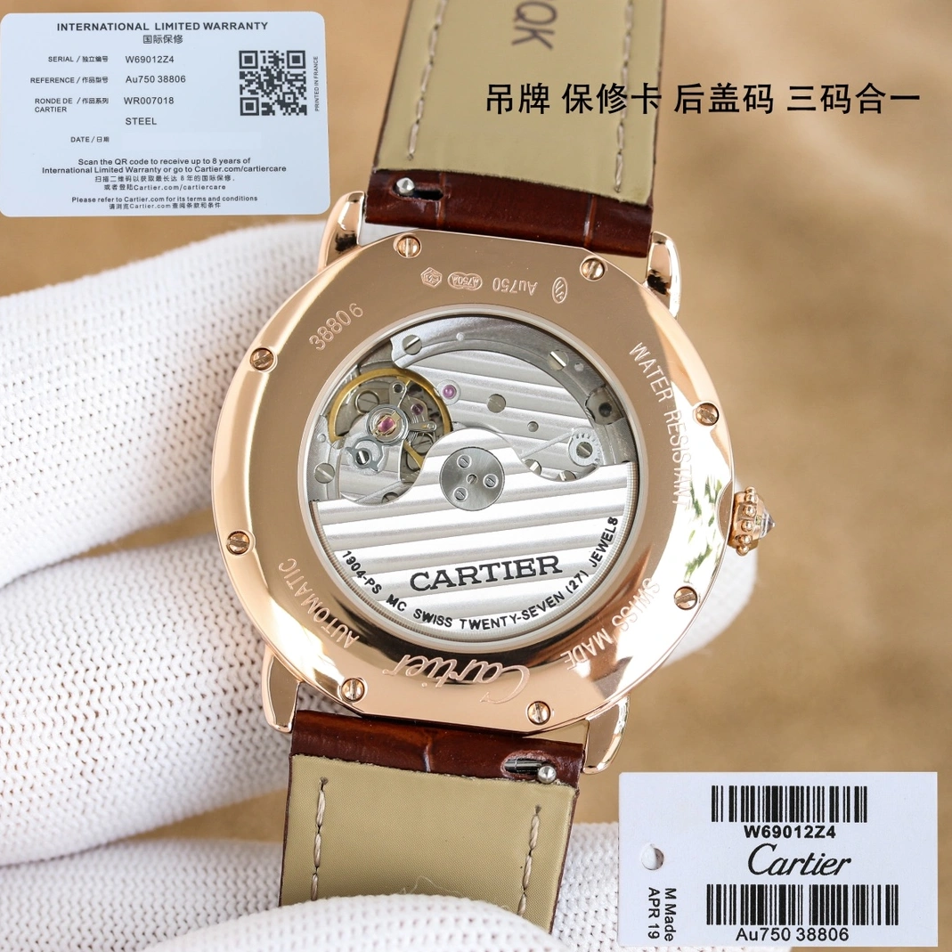 Breathable 5563 Cartier AAA Quality Watches
