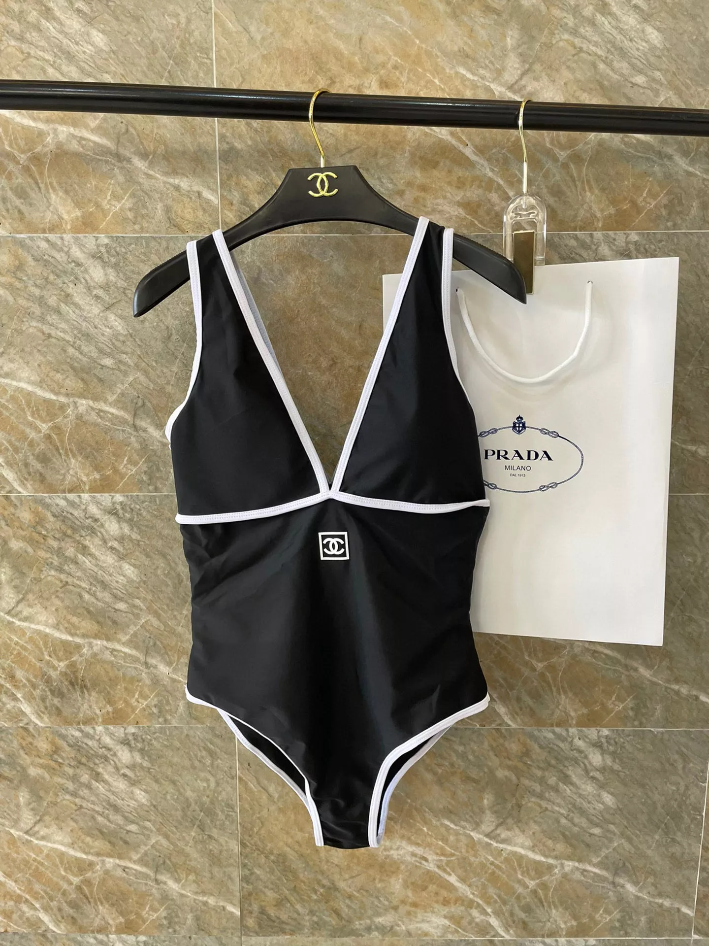 Breathable 5763 Chanel Bathing Suits For Women