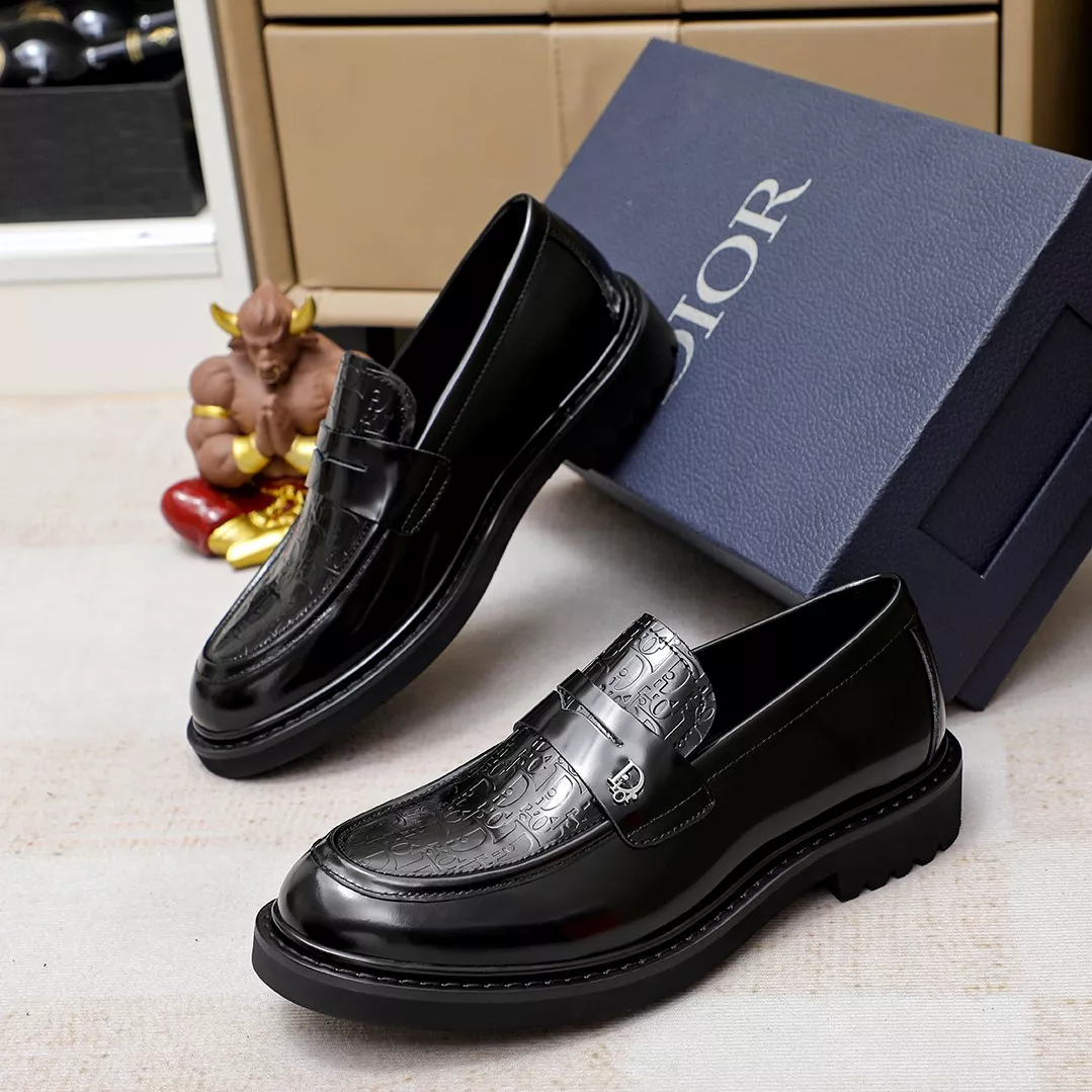 Breathable 5782 Christian Dior Leather Shoes For Men