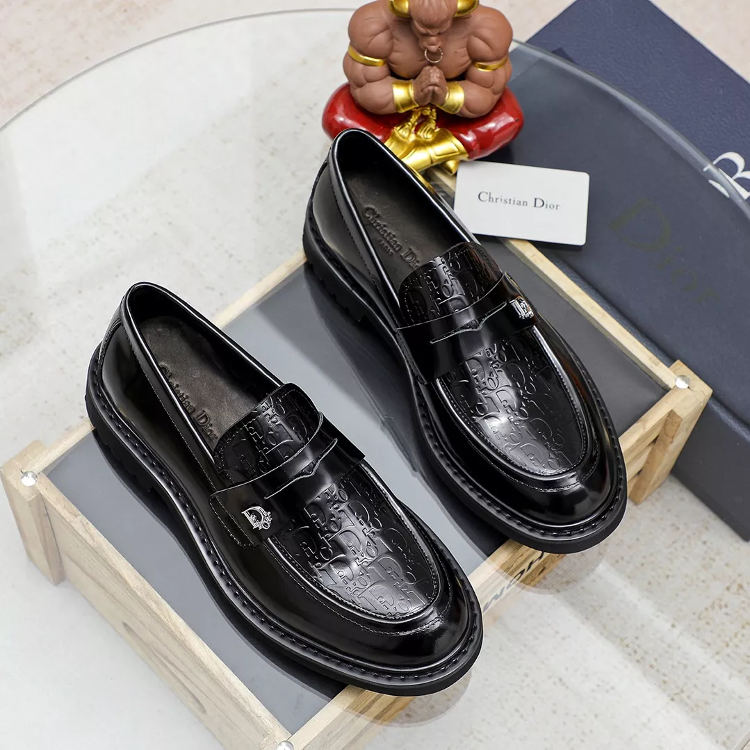 Breathable 5782 Christian Dior Leather Shoes For Men