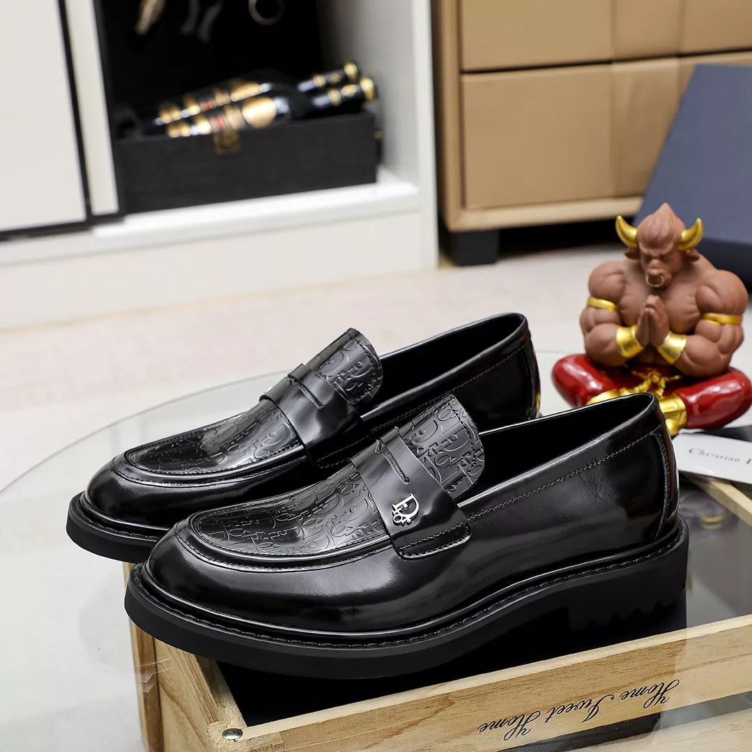 Breathable 5782 Christian Dior Leather Shoes For Men