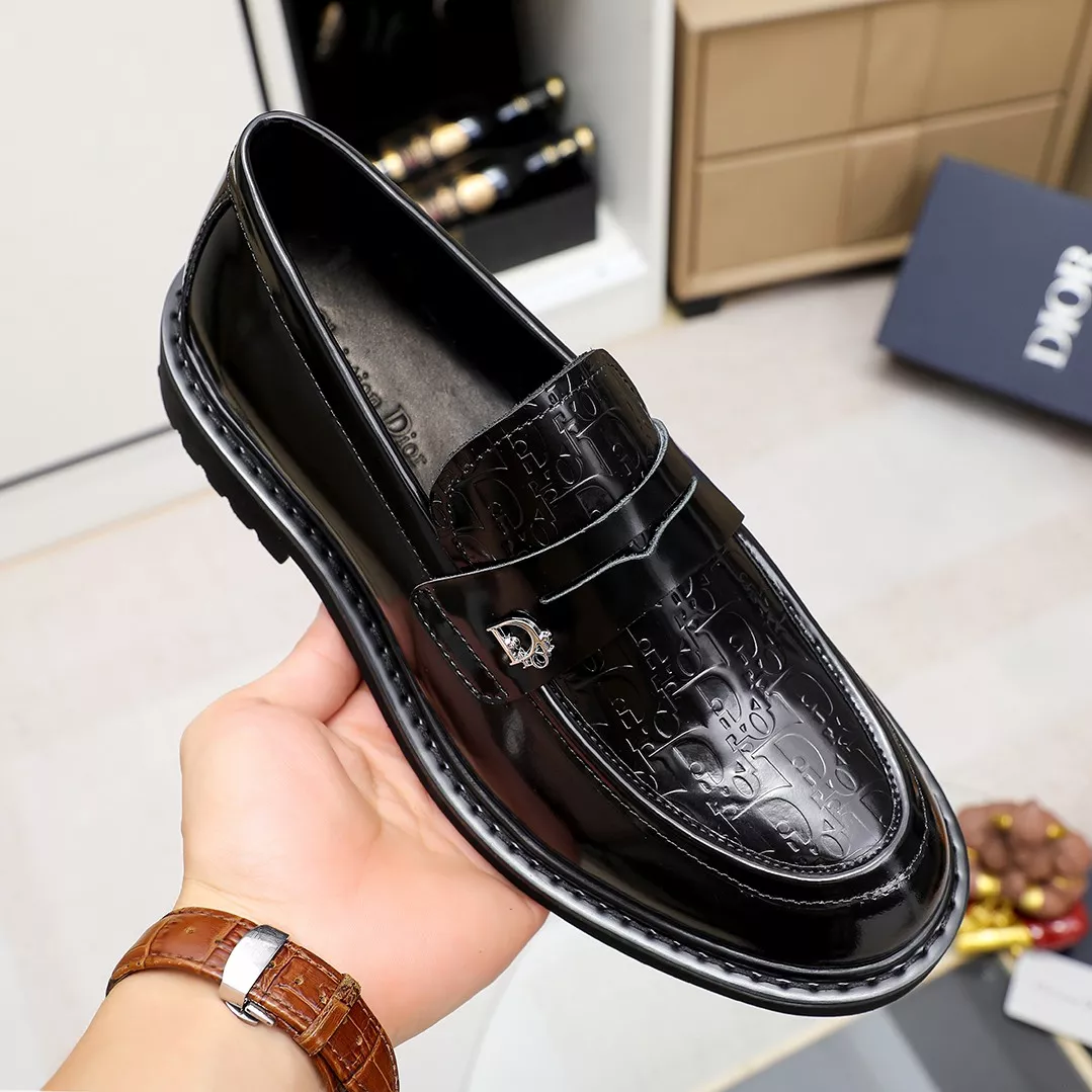 Breathable 5782 Christian Dior Leather Shoes For Men