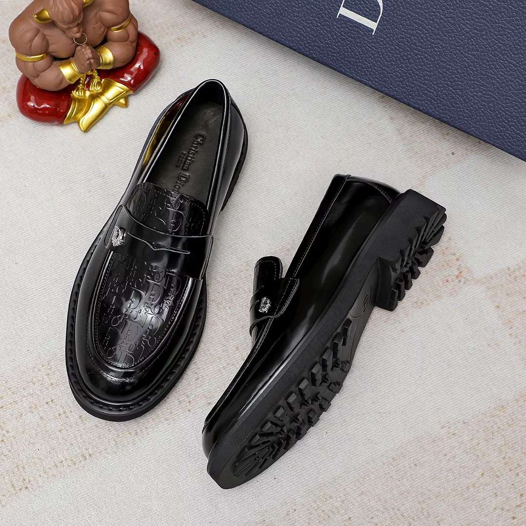 Breathable 5782 Christian Dior Leather Shoes For Men