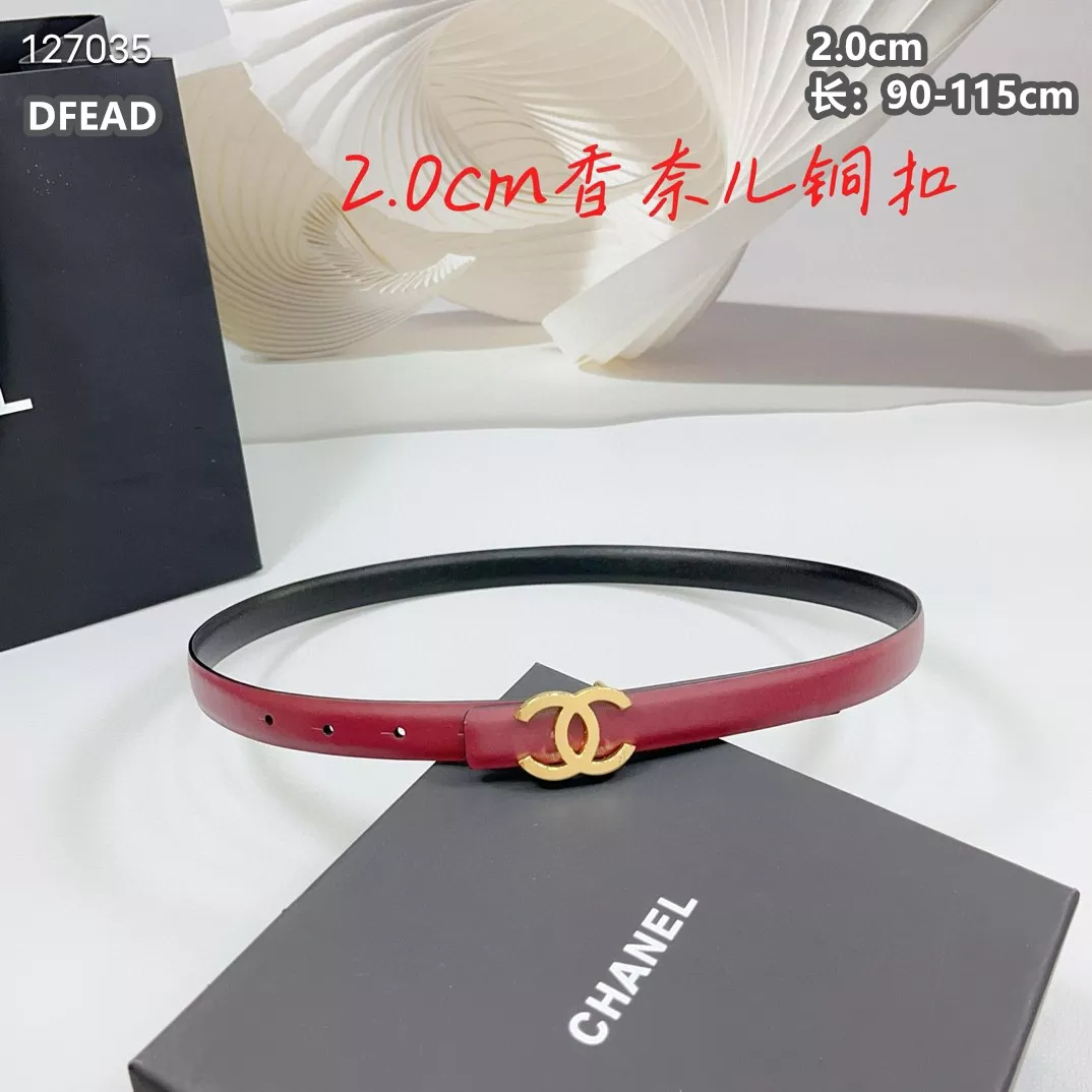 Breathable 6094 Chanel AAA Quality Belts For Women
