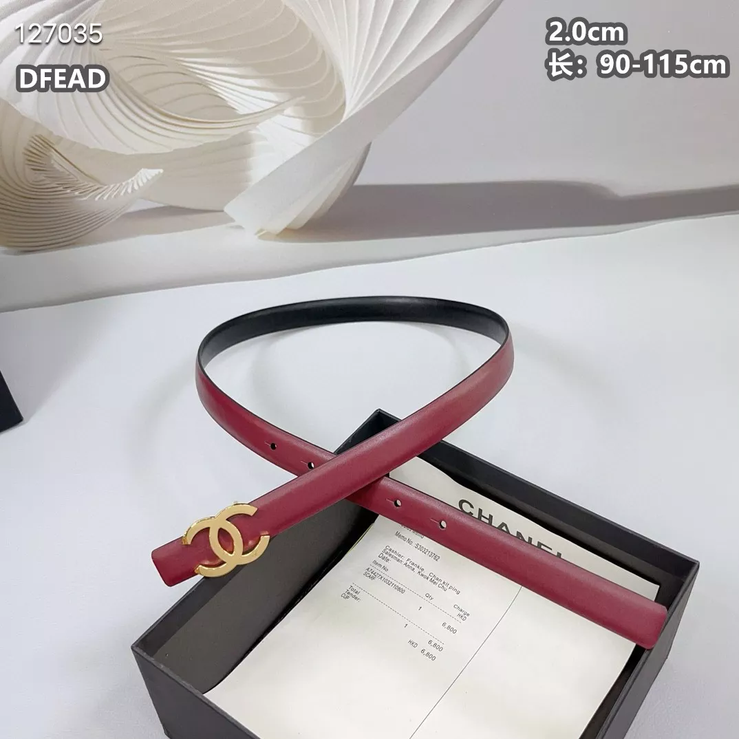 Breathable 6094 Chanel AAA Quality Belts For Women