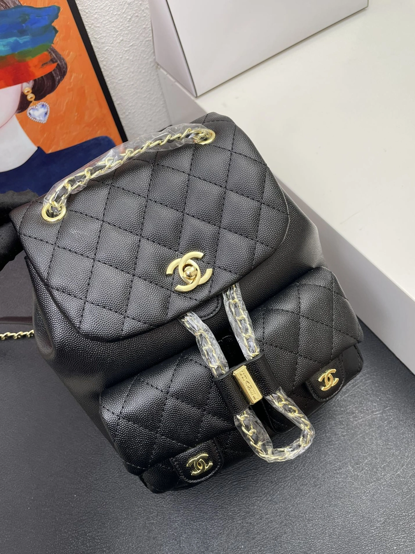 Breathable 6105 Chanel AAA Quality Backpacks For Women