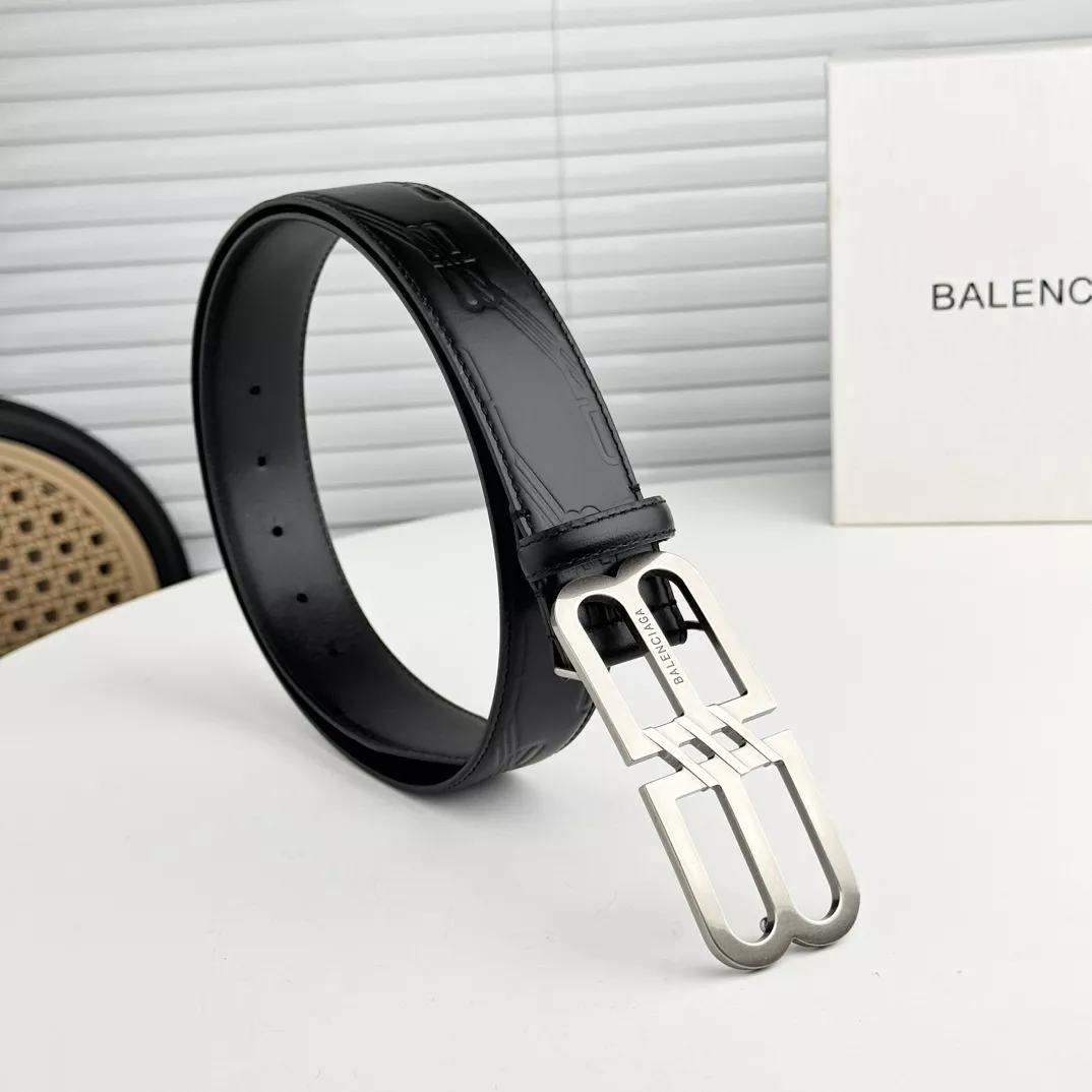 Breathable 6255 Balenciaga AAA Quality Belts In 4.0cm For Men