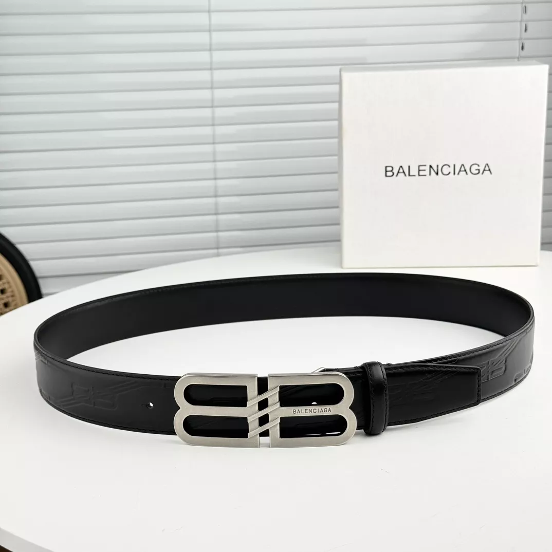 Breathable 6255 Balenciaga AAA Quality Belts In 4.0cm For Men