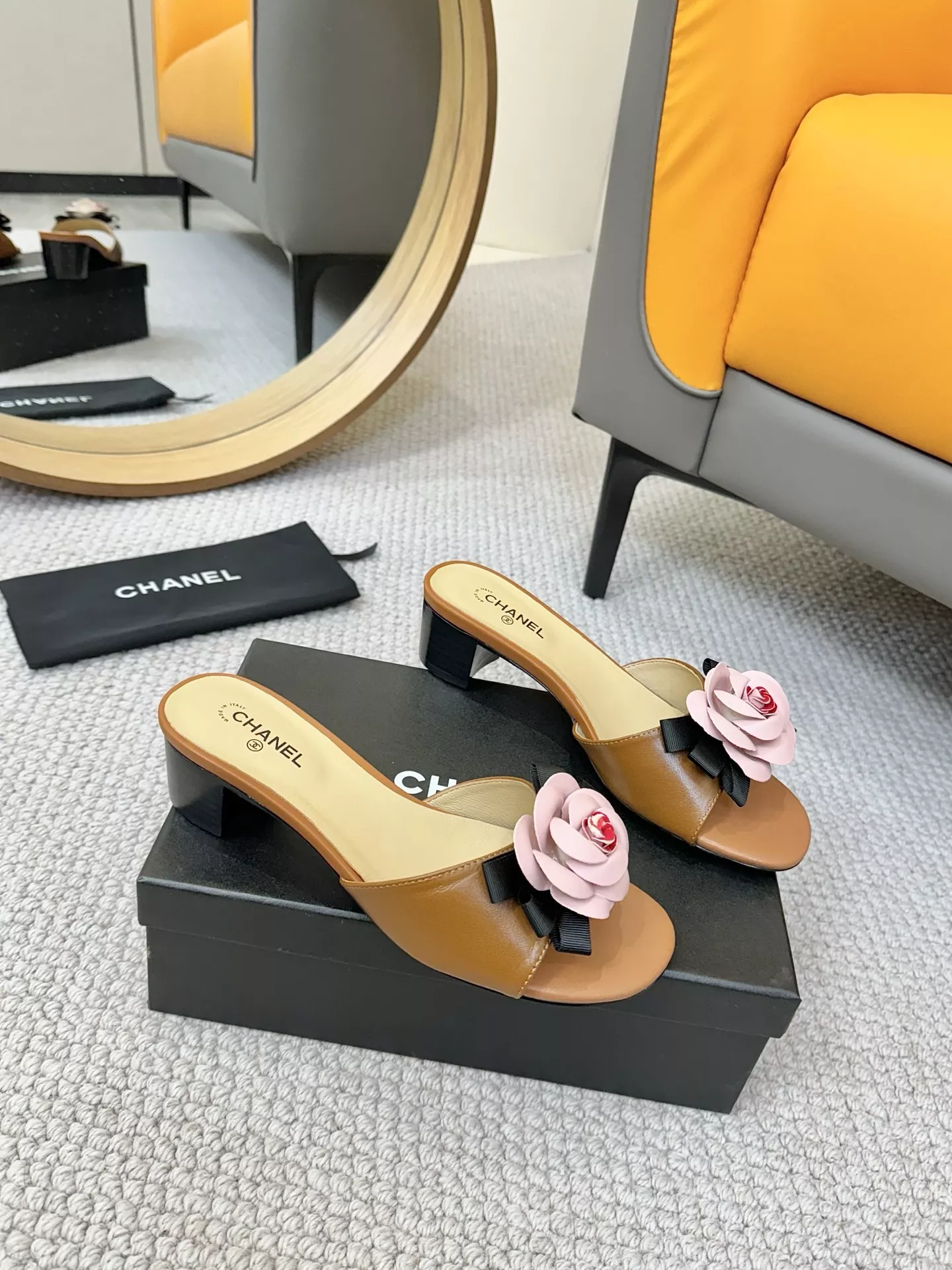 Breathable 6306 Chanel Slippers For Women