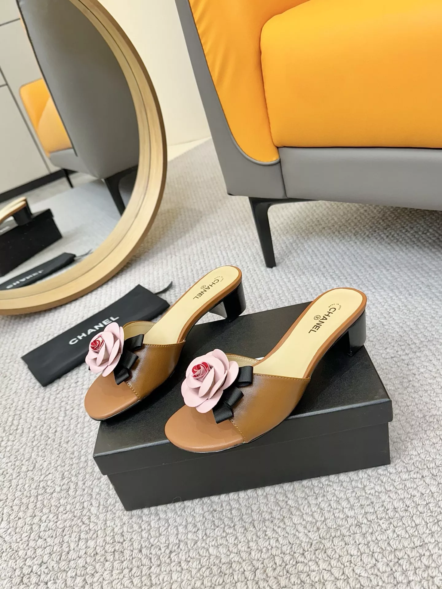 Breathable 6306 Chanel Slippers For Women