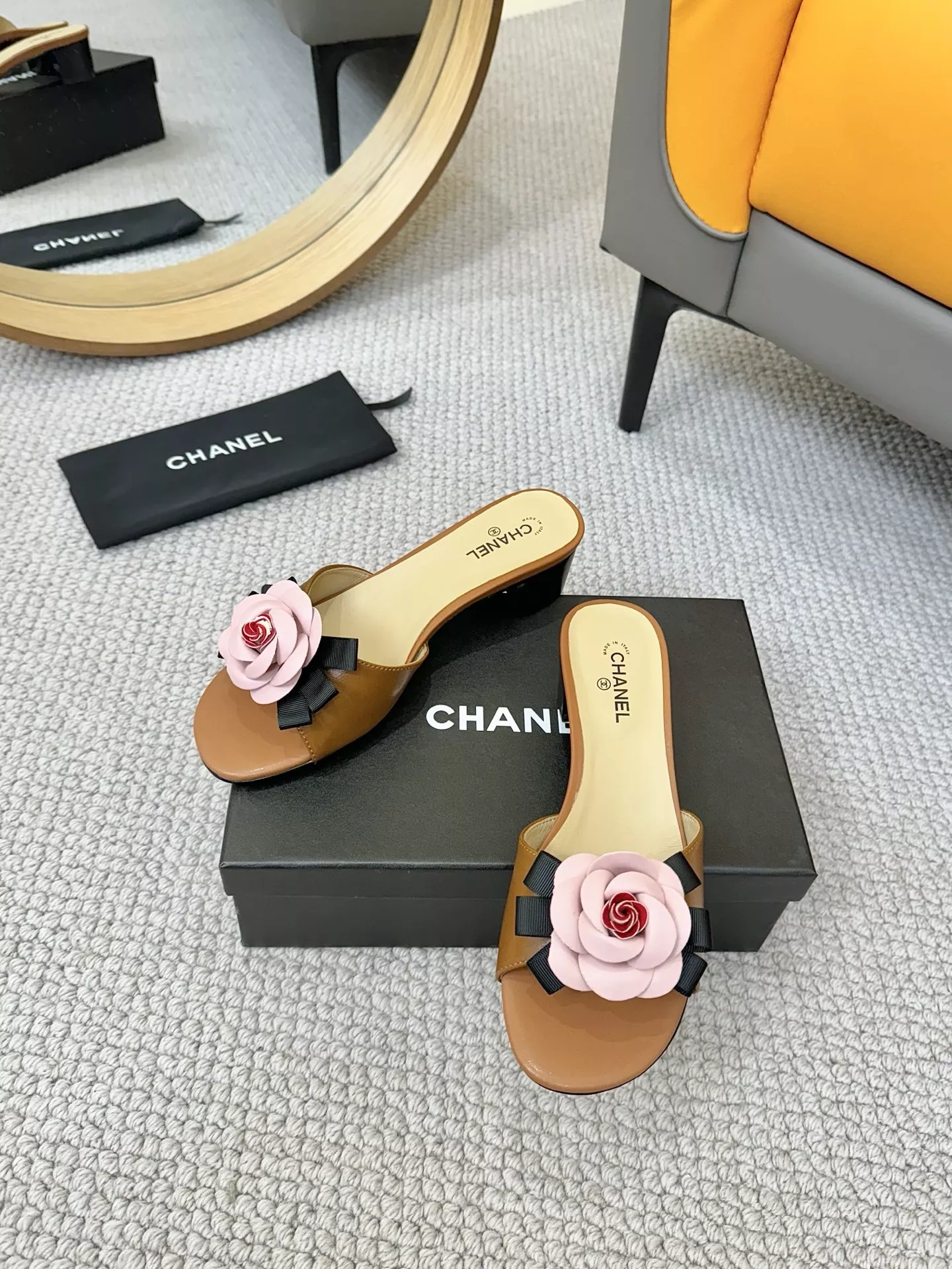 Breathable 6306 Chanel Slippers For Women