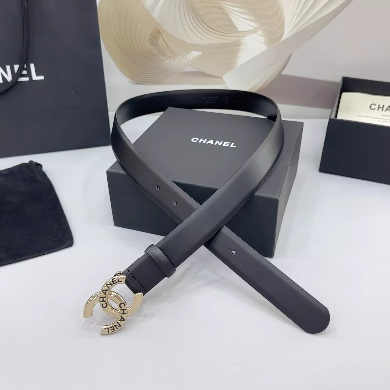 Breathable 6353 Chanel AAA Quality Belts In 3.0cm For Women