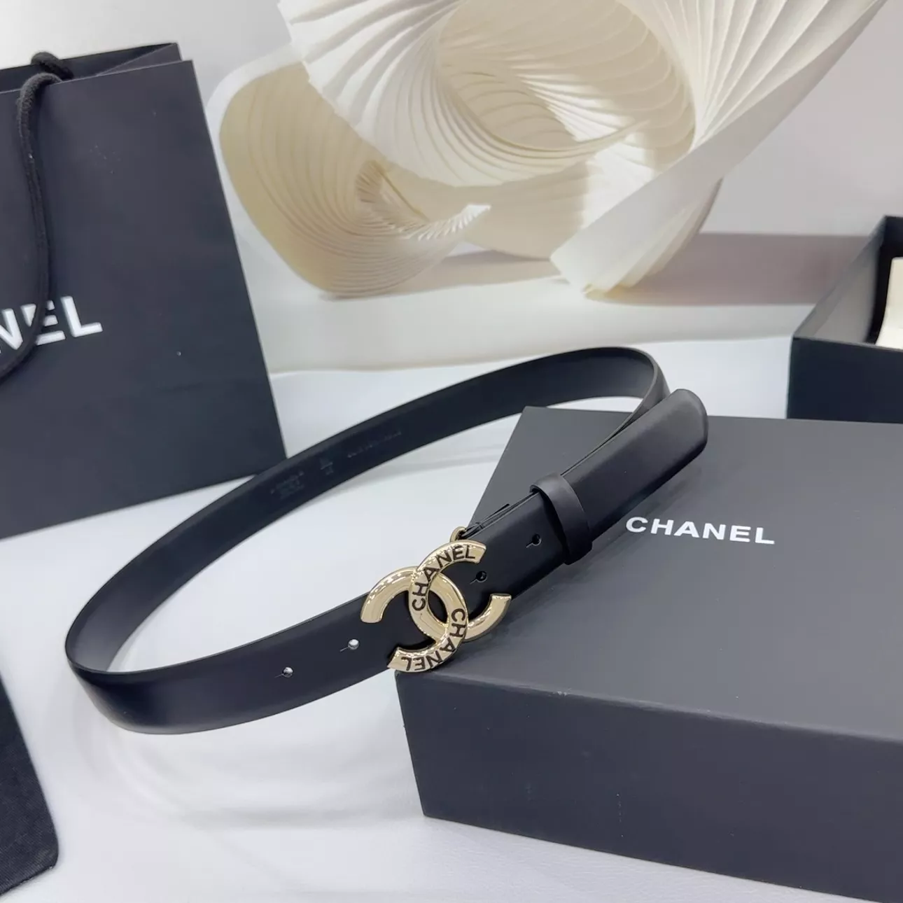 Breathable 6353 Chanel AAA Quality Belts In 3.0cm For Women