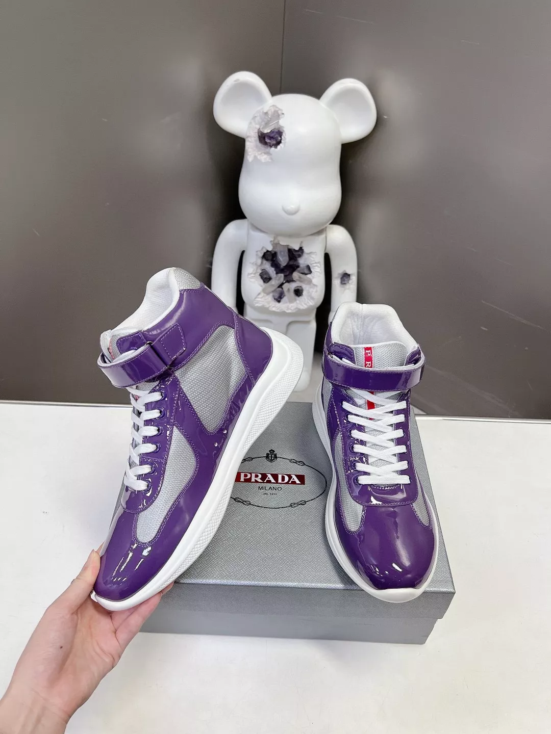 Breathable 6599 Prada High Top Shoes For Men