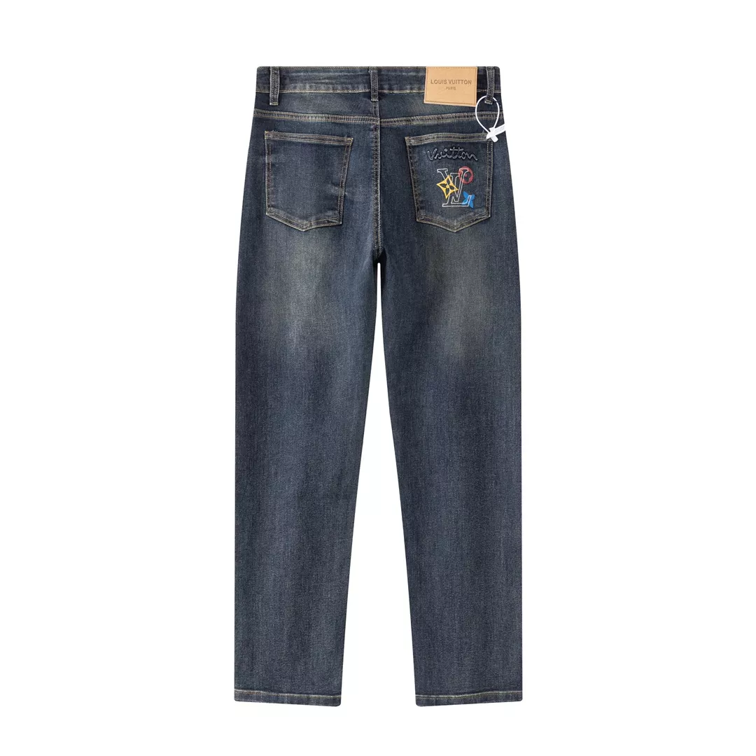 Breathable 6703 Louis Vuitton LV Jeans For Men