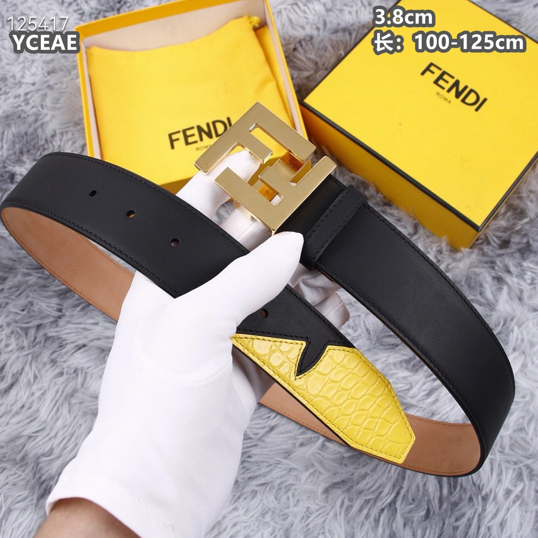 Breathable 6751 Fendi AAA Quality Belts For Men