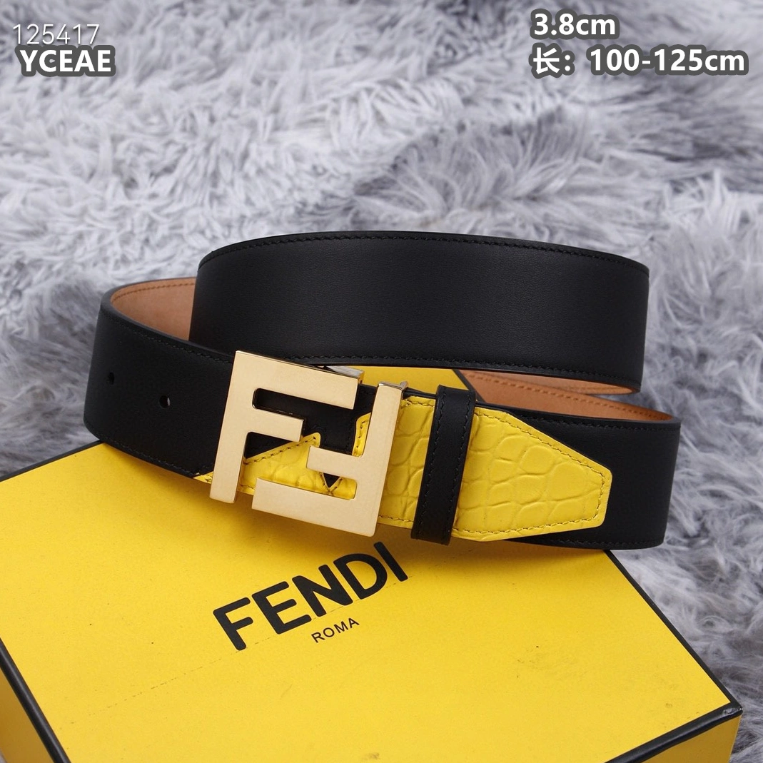 Breathable 6751 Fendi AAA Quality Belts For Men