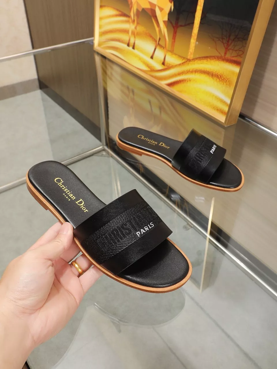 Breathable 703 Christian Dior Slippers For Women