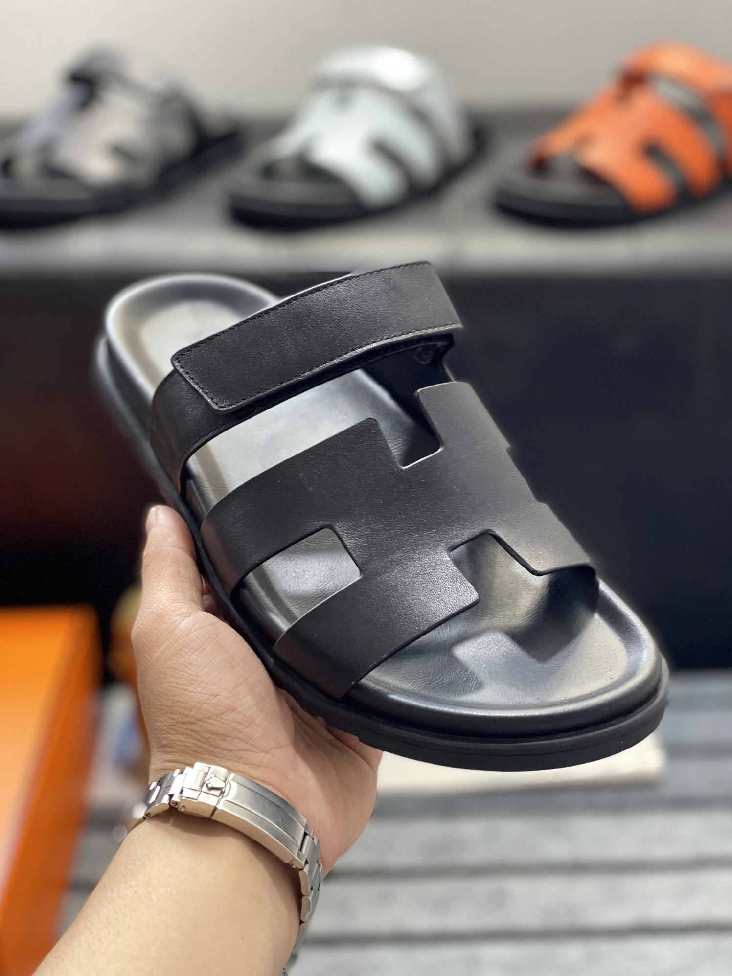 Breathable 7049 Hermes Sandal For Men