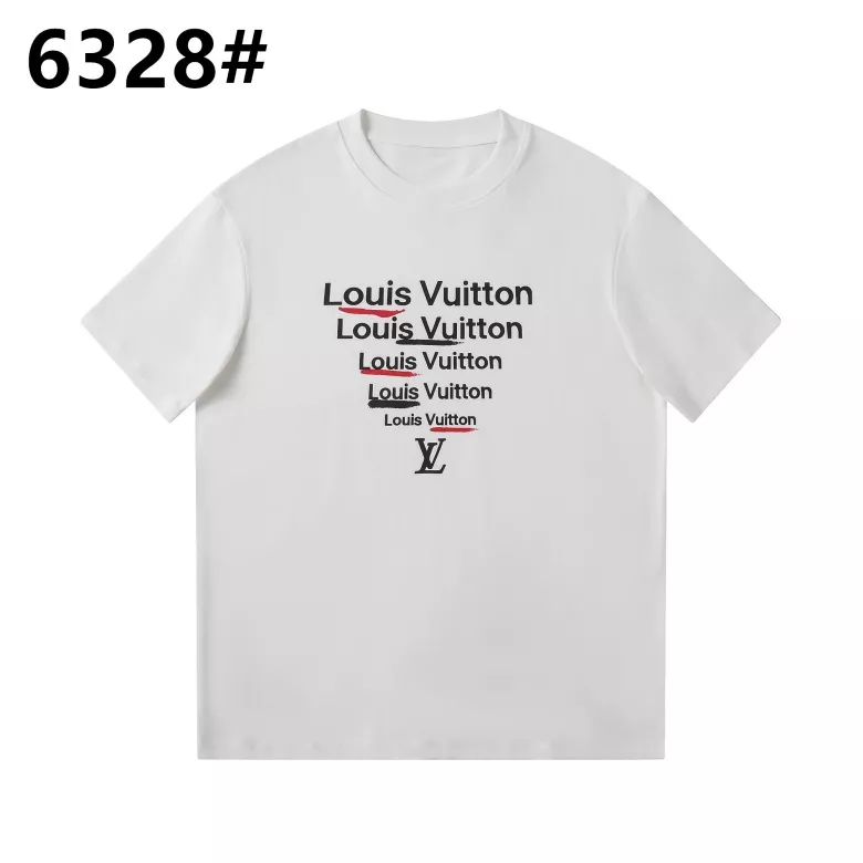 Breathable 7297 Louis Vuitton LV T-Shirts Short Sleeved For Unisex