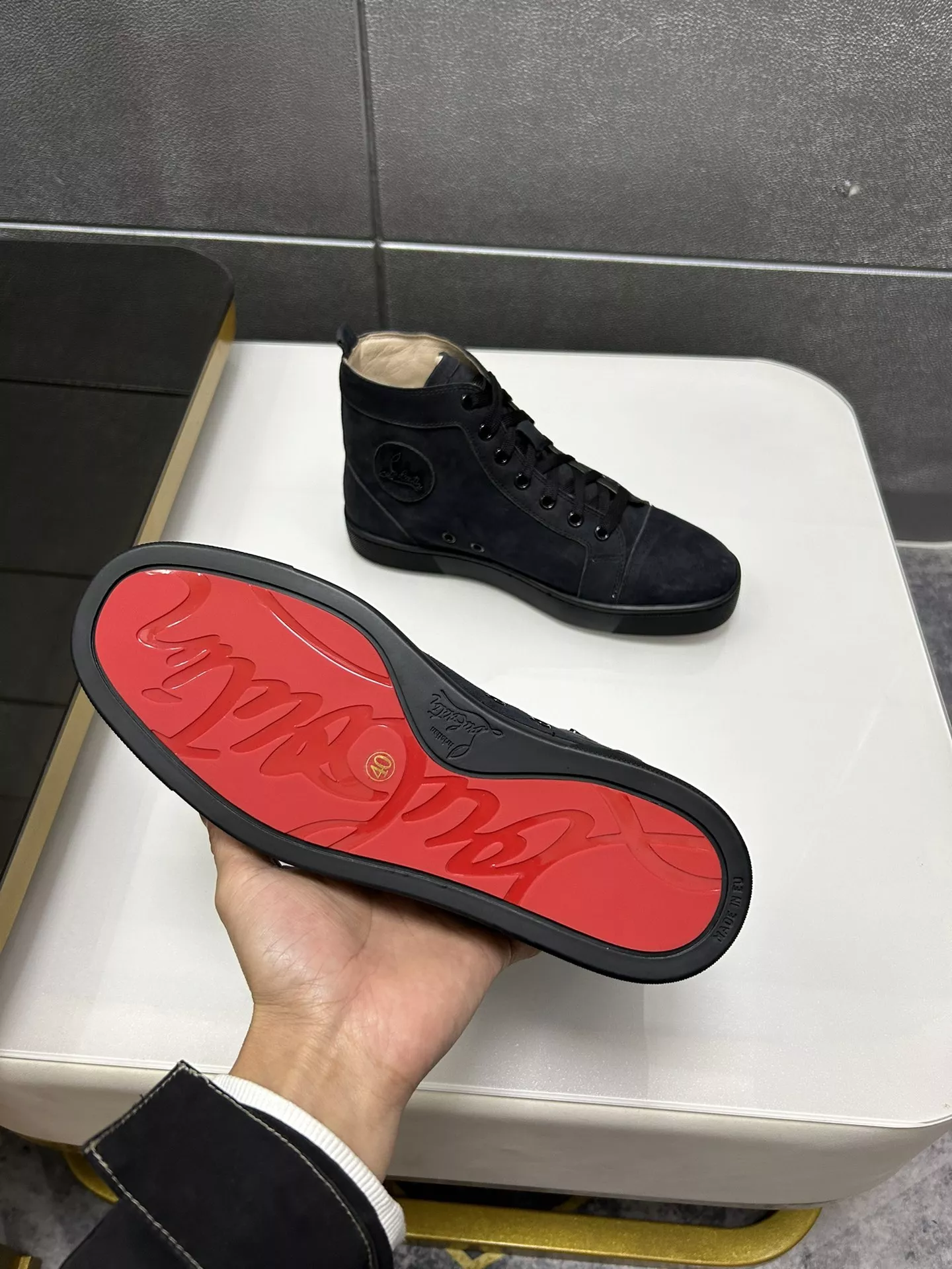 Breathable 7365 Christian Louboutin High Top Shoes For Men
