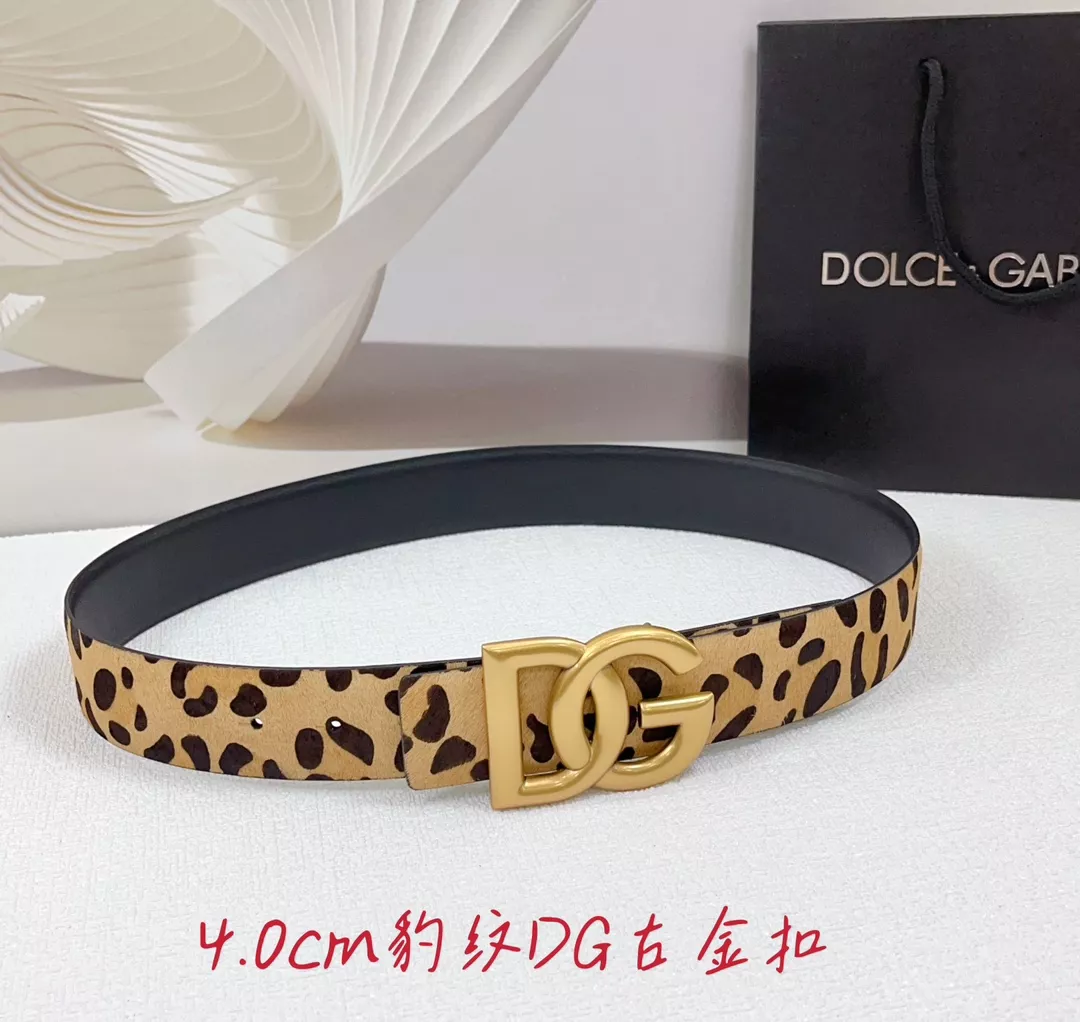 Breathable 7488 Dolce & Gabbana D&G AAA Quality Belts In 4.0cm For Unisex