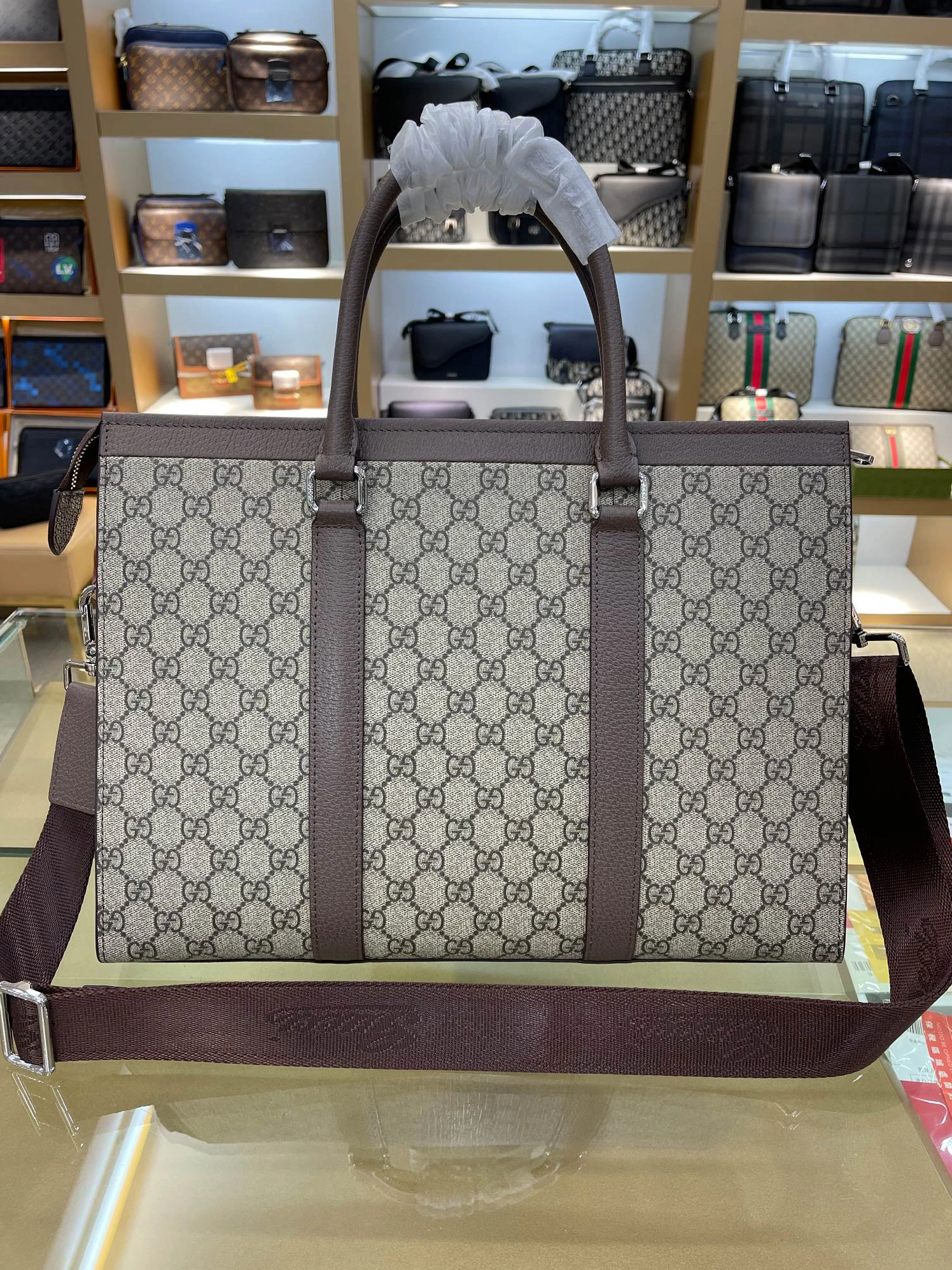 Breathable 7524 Gucci AAA Man Handbags
