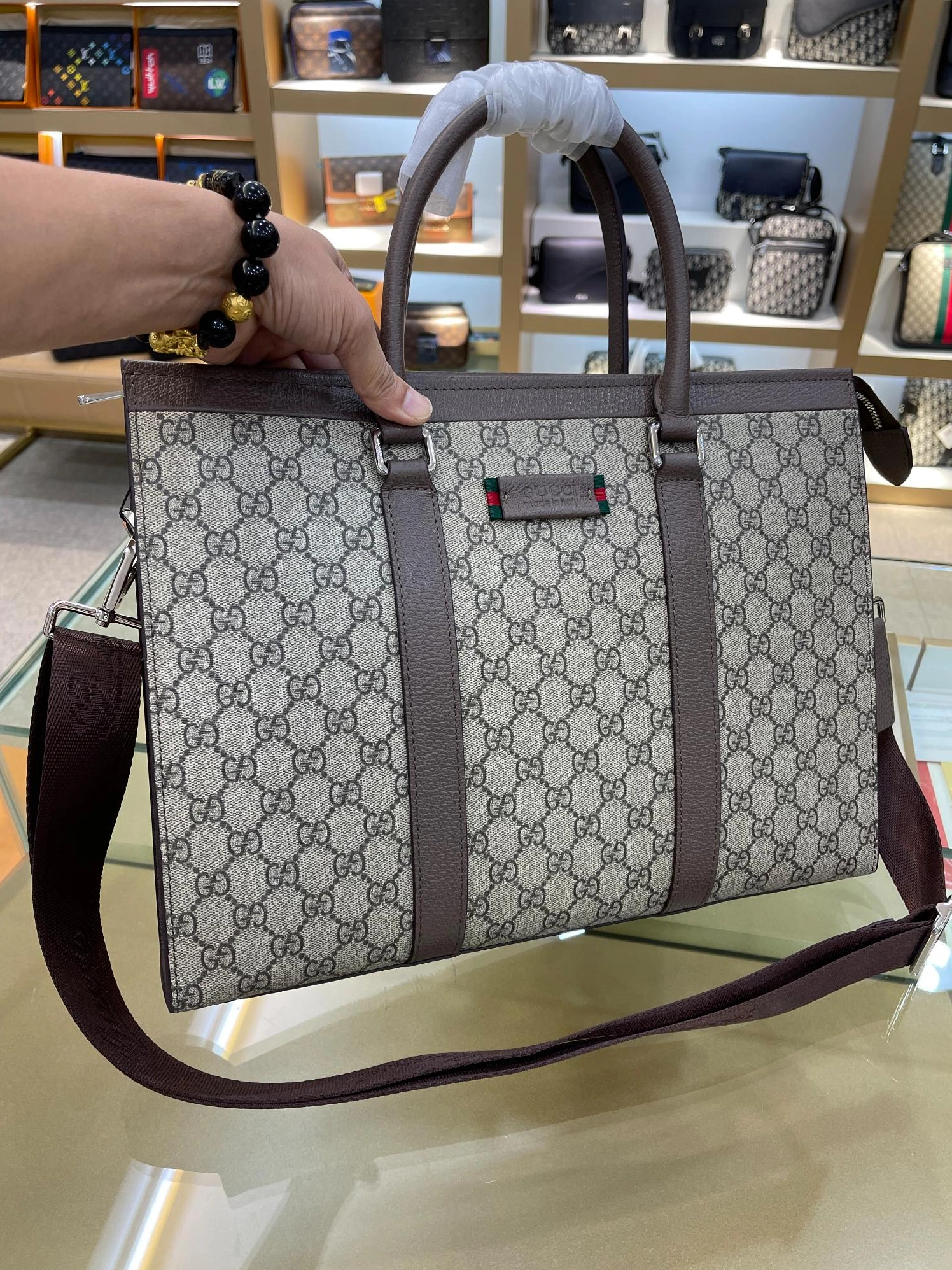 Breathable 7524 Gucci AAA Man Handbags