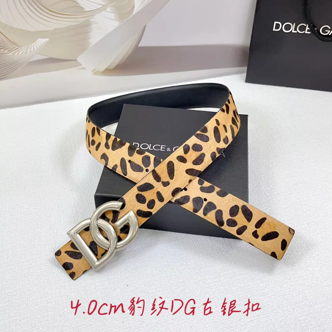 Breathable 7595 Dolce & Gabbana D&G AAA Quality Belts In 4.0cm For Unisex