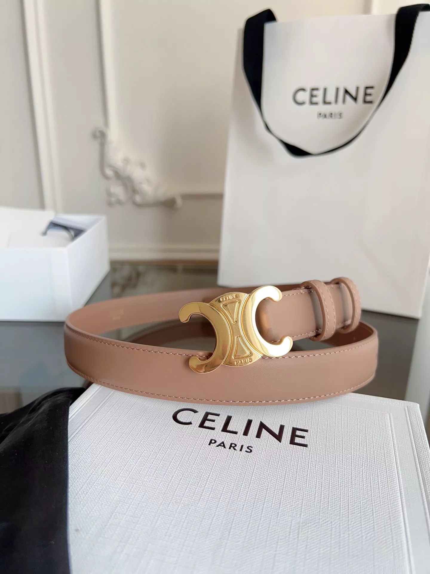 Breathable 7694 Celine AAA Quality Belts For Women