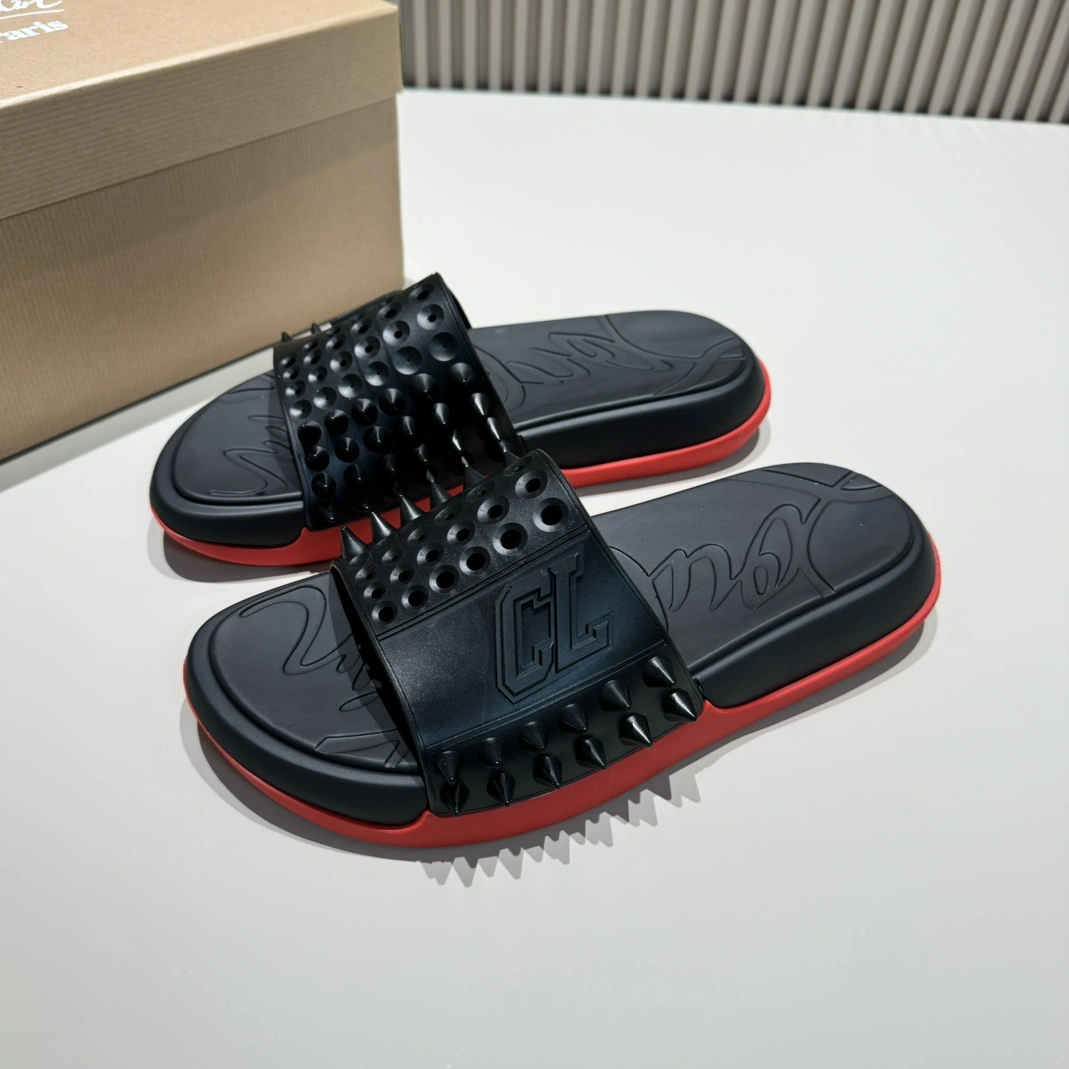 Breathable 802 Christian Louboutin CL Slippers For Men