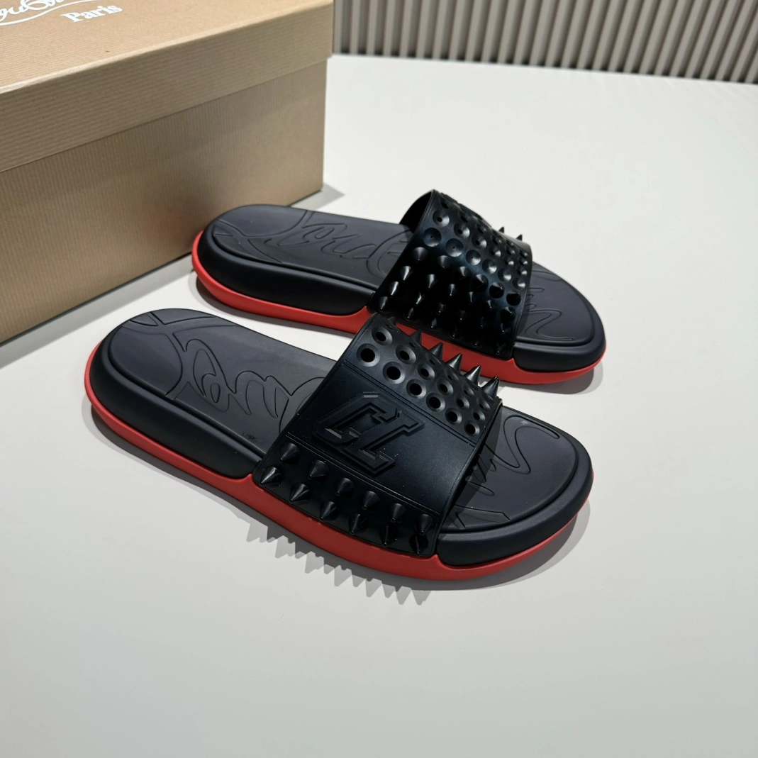 Breathable 802 Christian Louboutin CL Slippers For Men