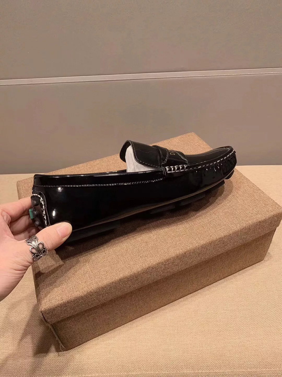 Breathable 8232 Dolce & Gabbana D&G Leather Shoes For Men