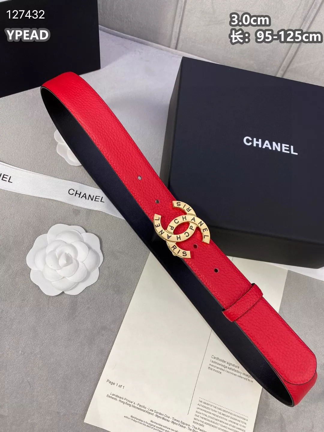Breathable 851 Chanel AAA Quality Belts For Unisex