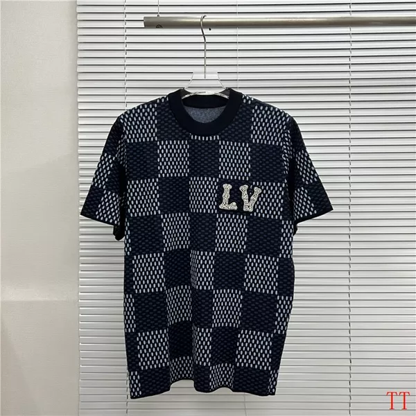 Breathable 8541 Louis Vuitton LV T-Shirts Short Sleeved For Men