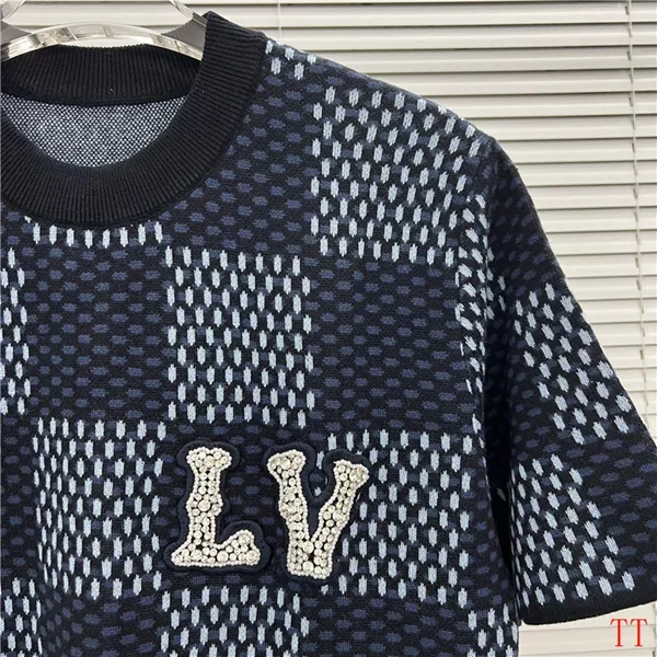 Breathable 8541 Louis Vuitton LV T-Shirts Short Sleeved For Men