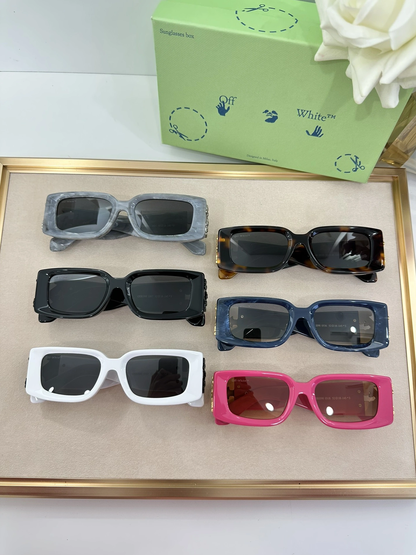 Breathable 8550 Off-White AAA Quality Sunglasses