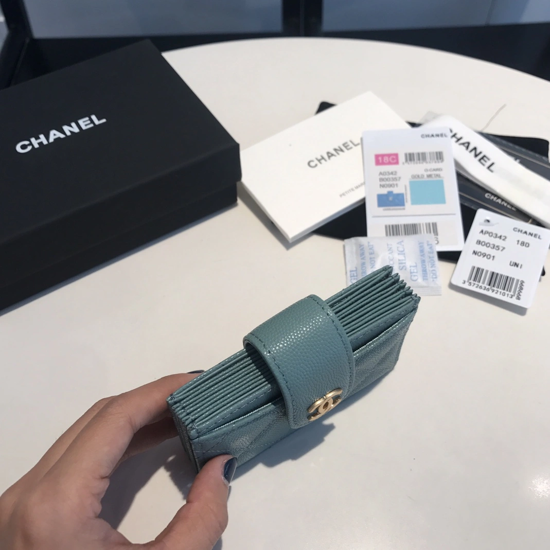 Breathable 8632 Chanel AAA Quality Card Case For Women