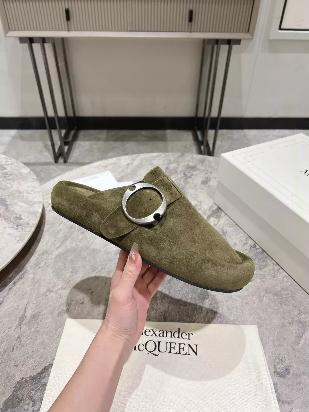 Breathable 8910 Alexander McQueen Slippers For Men