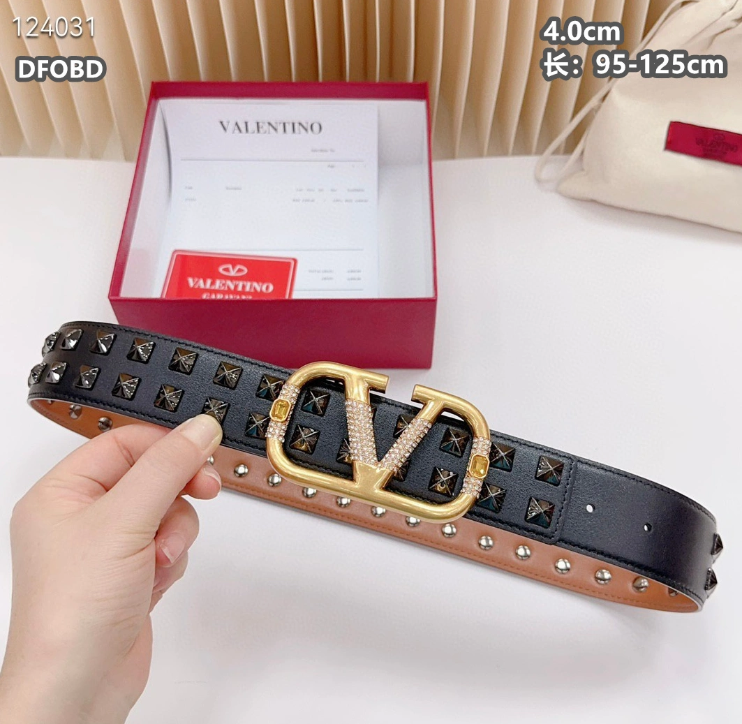 Breathable 9032 Valentino AAA Quality Belts For Unisex