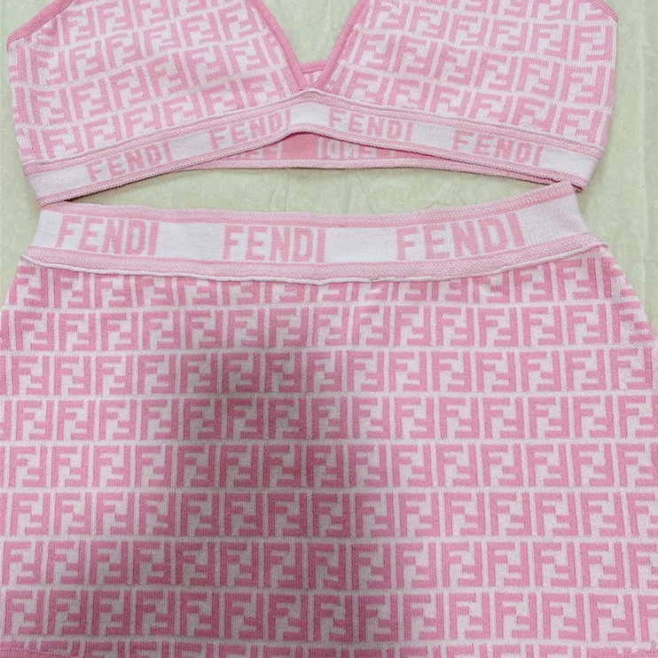 Breathable 9195 Fendi Bathing Suits Sleeveless For Women