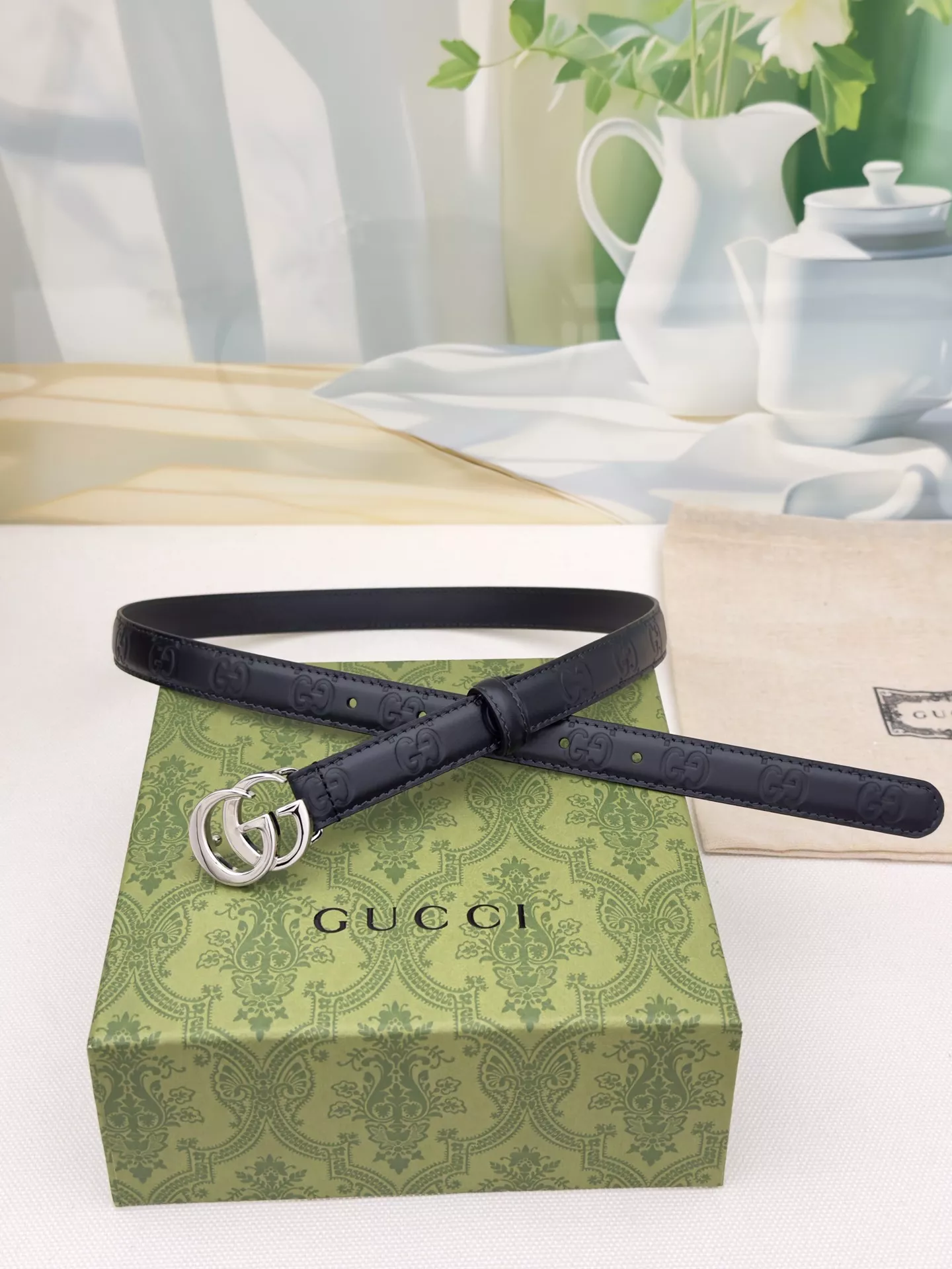 Breathable 940 Gucci AAA Quality Belts In 2.0cm For Women