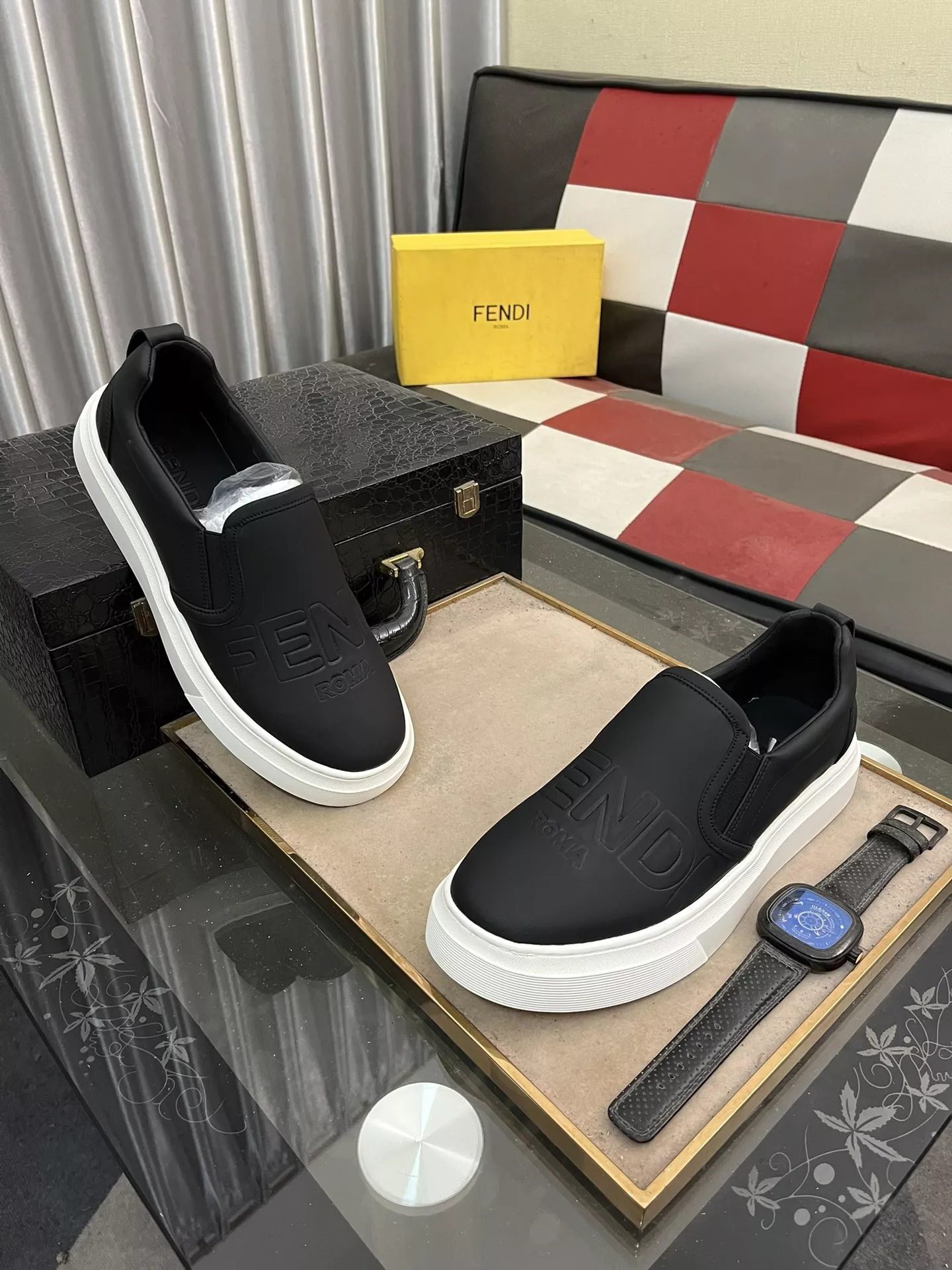 Breathable 9463 Fendi Casual Shoes For Men
