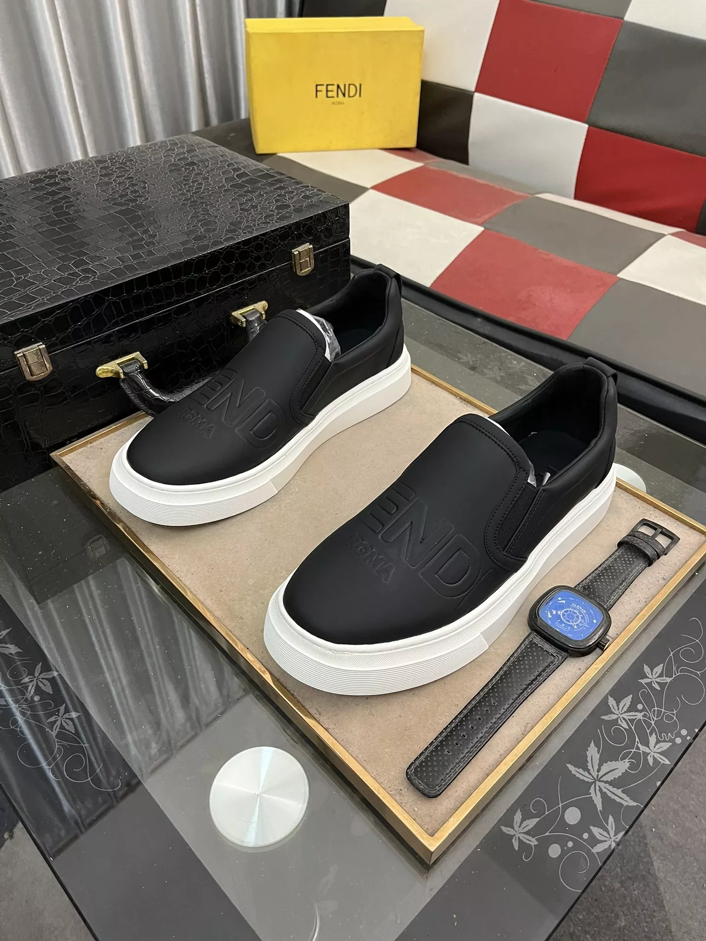 Breathable 9463 Fendi Casual Shoes For Men