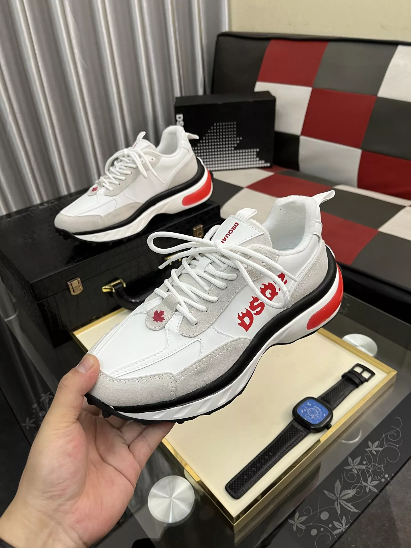Breathable 9466 Dsquared Casual Shoes For Men