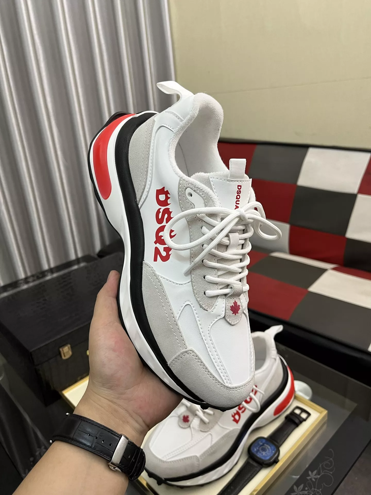 Breathable 9466 Dsquared Casual Shoes For Men